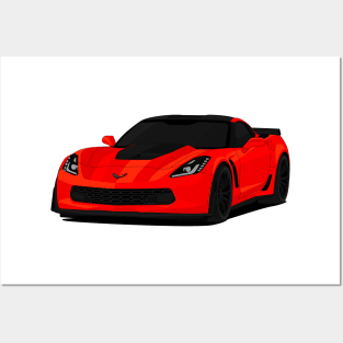 Z06 RED Posters and Art